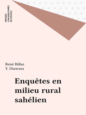 cover image of Enquêtes en milieu rural sahélien